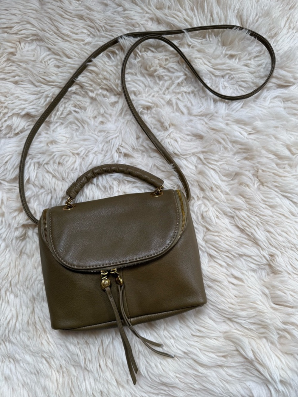 Hobo Fern Satchel Crossbody - Olive